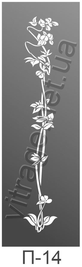 Зеркало с пескоструйным рисунком в шкаф-купе купить Киев