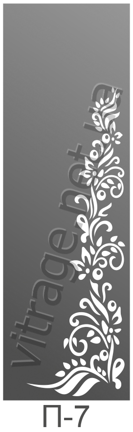 Зеркало с пескоструйным рисунком в шкаф-купе купить Киев